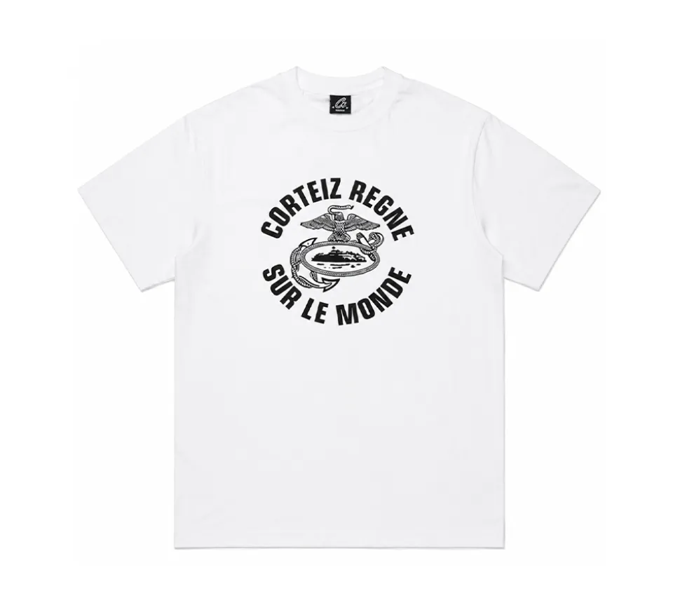Corteiz Regne Sur Le Monde T-shirt - White