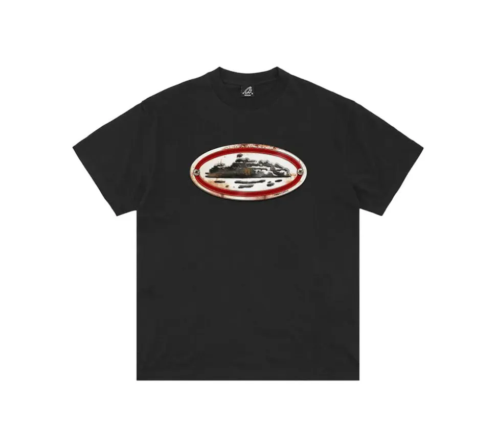 Corteiz Rusty Alcatraz T-shirt - Black
