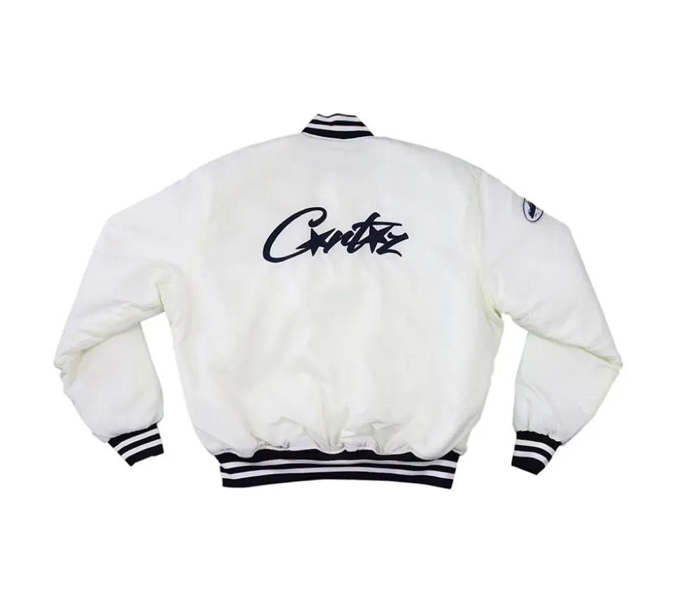 Corteiz Stadium Jacket - White