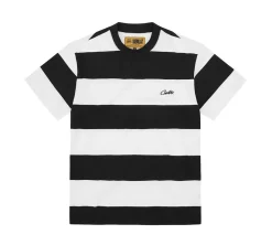 Corteiz Striped T-shirt - Black