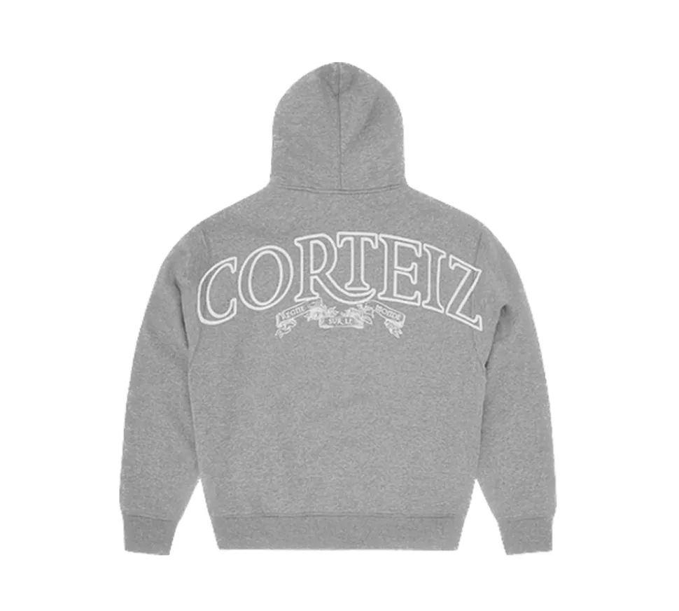 Corteiz Superior Royale Zip Hoodie - Heather Grey
