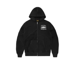 Corteiz Superior V2 Zip-Up Hoodie - Black