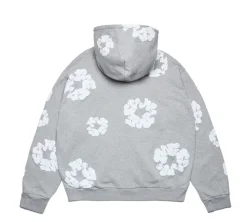 Denim Tears The Cotton Wreath Zip Hoodie - Grey