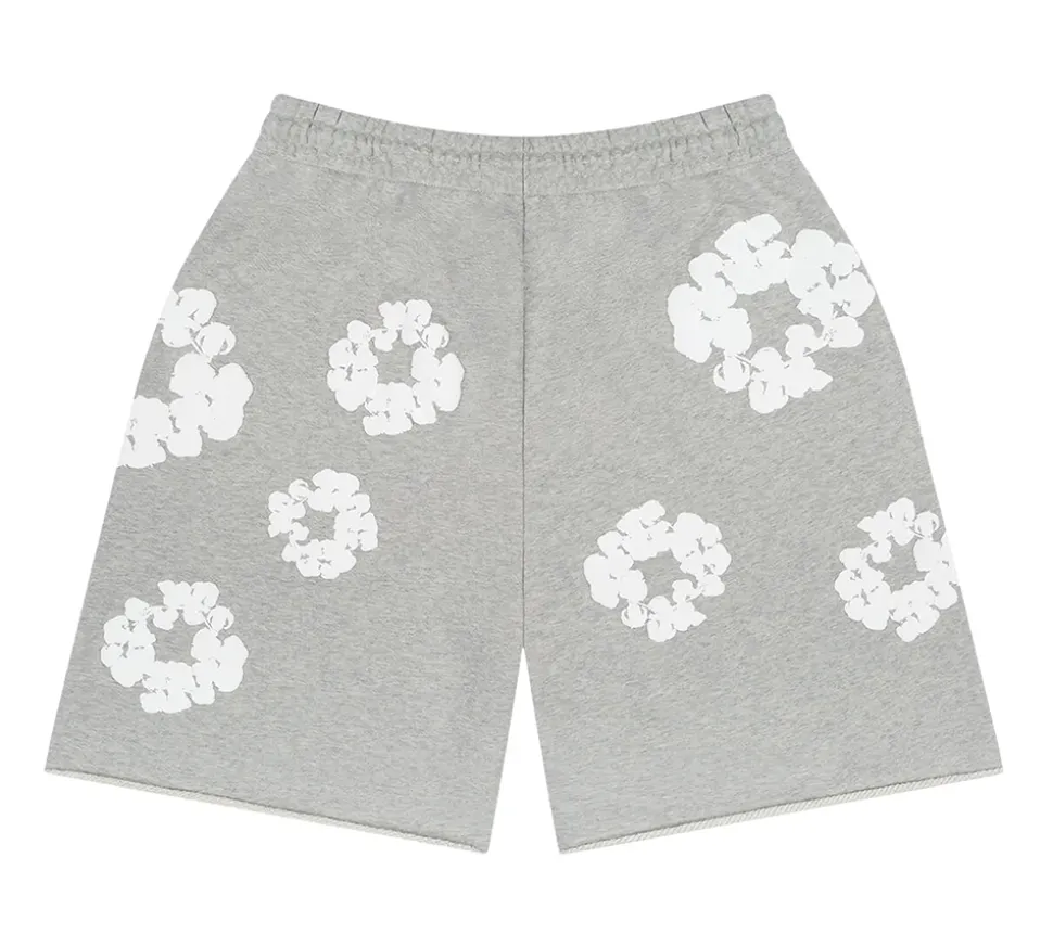 Denim Tears The Cotton Wreath Shorts - Grey