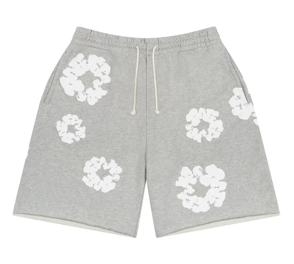 Denim Tears The Cotton Wreath Shorts - Grey