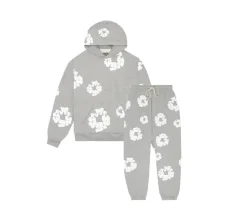 Denim Tears The Cotton Wreath Set - Grey (Sweatshirt + Sweatpants)