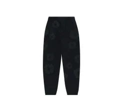 Denim Tears The Cotton Wreath Set - Mono Black (Sweatshirt + Sweatpants)