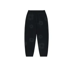 Denim Tears The Cotton Wreath Set - Mono Black (Sweatshirt + Sweatpants)