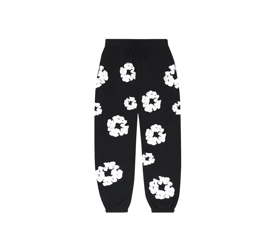 Denim Tears The Cotton Wreath Set - Black (Sweatshirt + Sweatpants)