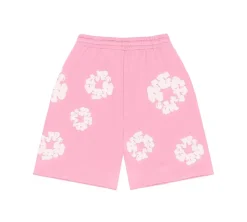 Denim Tears The Cotton Wreath Shorts - Pink