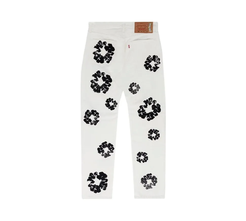 Denim Tears x Levi's Cotton Wreath Jeans - White