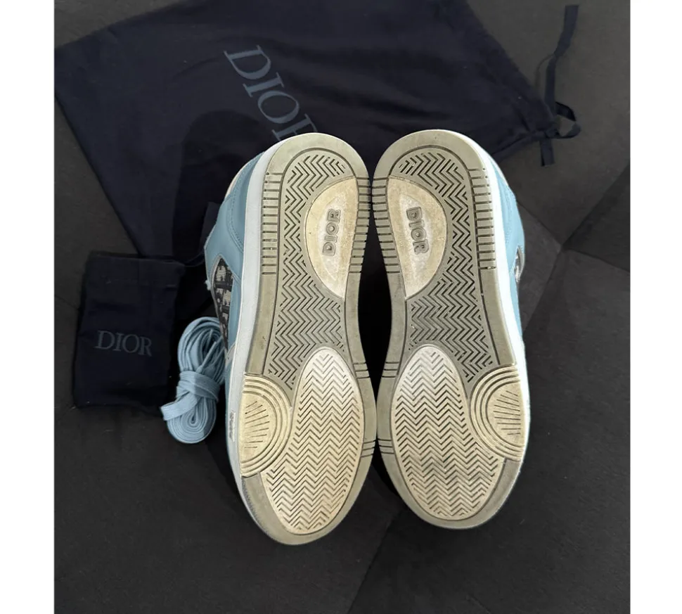 Dior B27 Low Light Blue Cream Dior Oblique Jacquard (USADO) - 43