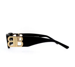 Dynasty Rectangle Balenciaga Sunglasses - Black