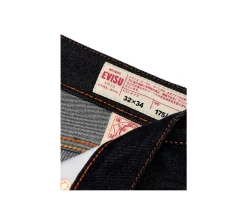 Evisu Ecru Brushstroke Daicock - Slim Straight Fit Jeans