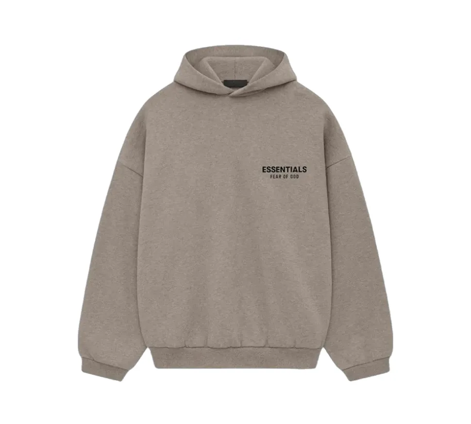 Fear of God Essentials Fleece Hoodie (FW24) - Heather Gray