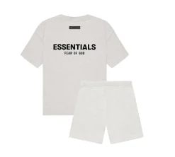 Fear of God Essentials - Light Oatmeal Set (T-Shirt+Calções)