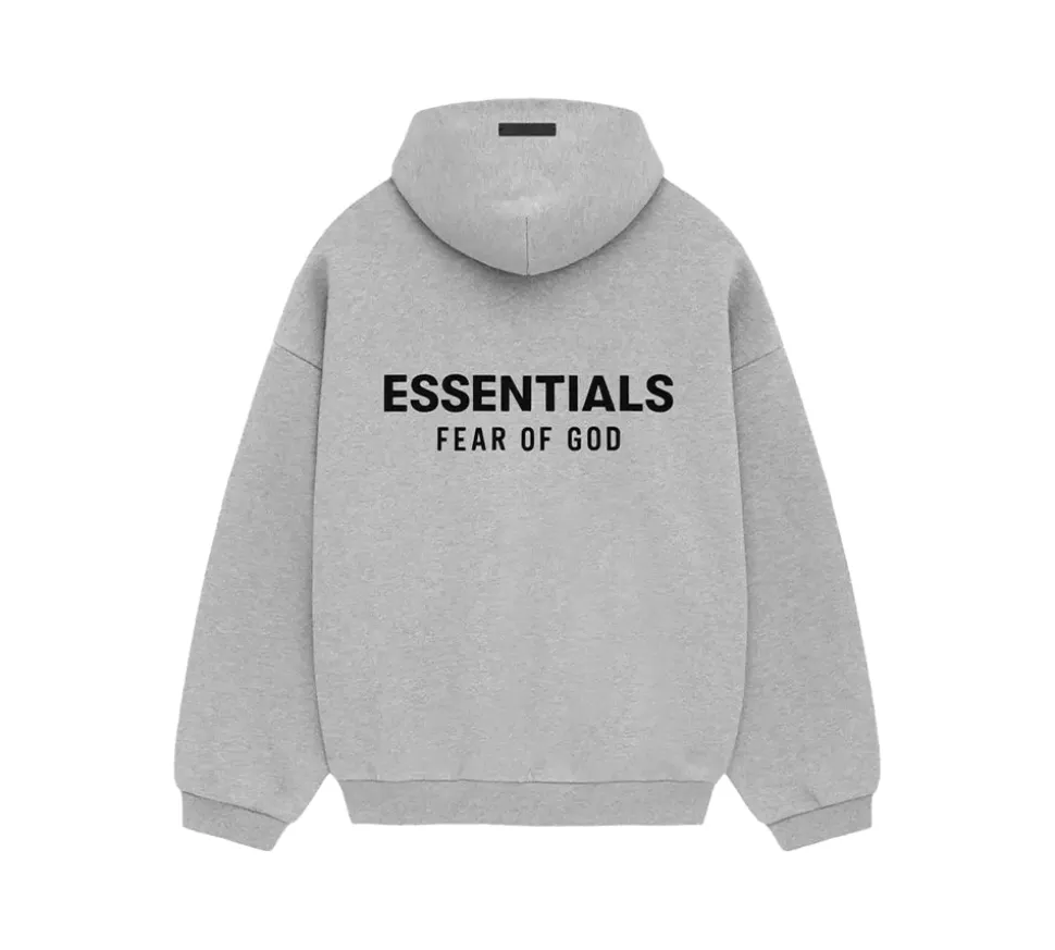Fear Of God Essentials Pull Over Hoodie - Light Heather