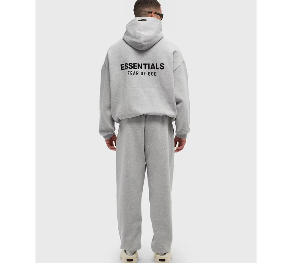 Fear Of God Essentials Pull Over Hoodie - Light Heather