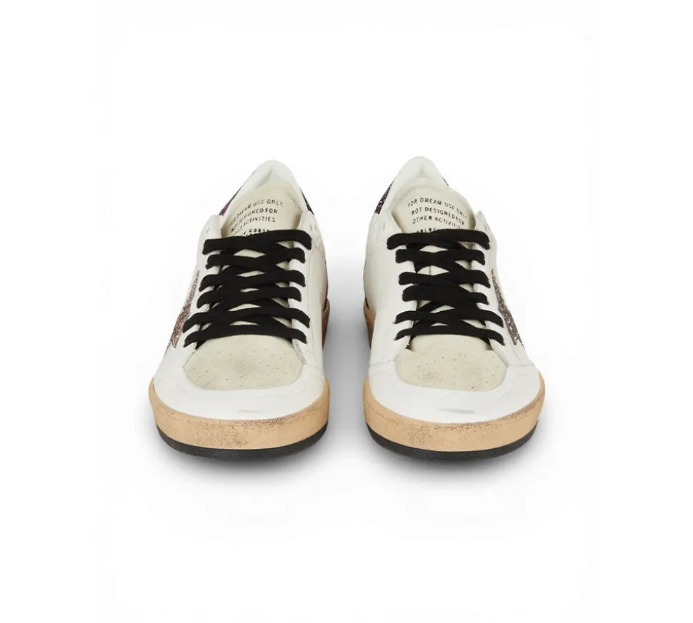 Golden Goose Ballstar Glitter - Silver/Purple