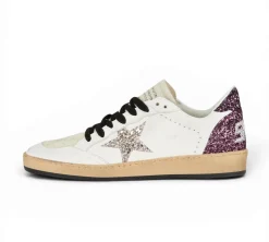 Golden Goose Ballstar Glitter - Silver/Purple