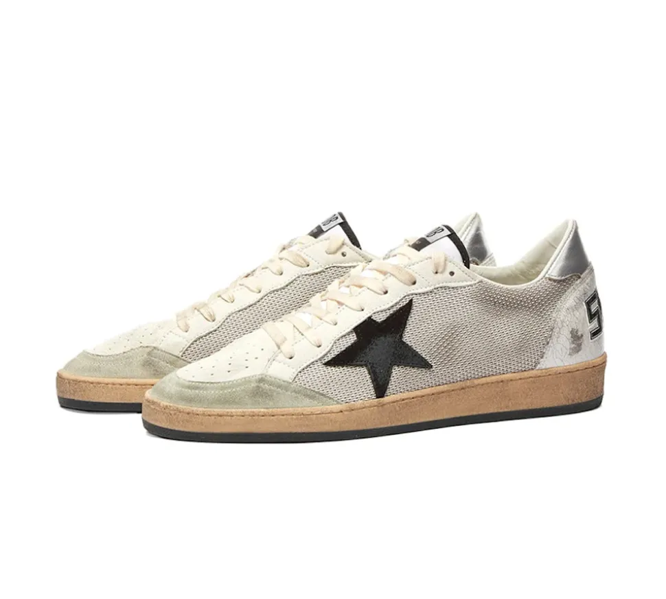 Golden Goose Ball Star - Light Silver Black