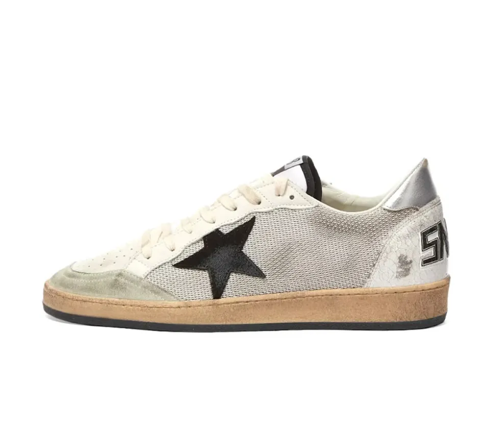 Golden Goose Ball Star - Light Silver Black