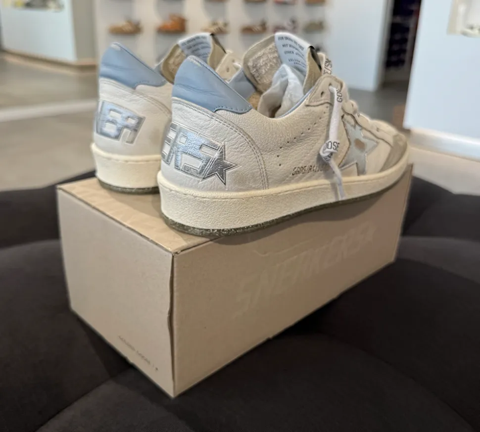 Golden Goose Ball Star White Blue Fog Silver (USADO) - 39