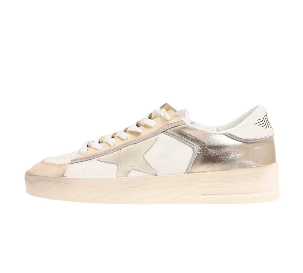 Golden Goose Stardan - White Metallic Gold