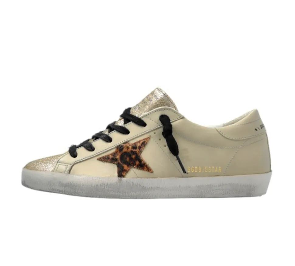 Golden Goose Super-Star Classic With List - Beige