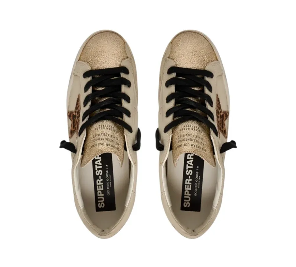 Golden Goose Super-Star Classic With List - Beige