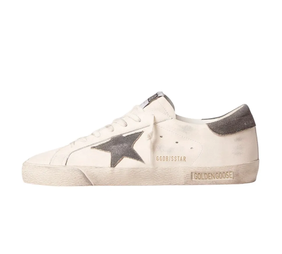 Golden Goose Super-Star - Gray suede star