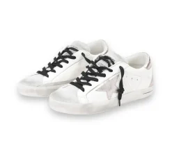Golden Goose Super-Star - White Rose Silver Metallic