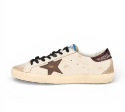 Golden Goose Super-Star - White Beige Brown