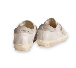 Golden Goose Super-Star - White Grey Glitter
