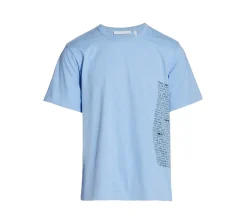 Helmut Lang Mini Text T-shirt - Periwinkle