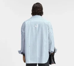 Jacquemus 'La casa' The long-sleeve shirt - Print Blue Stripe