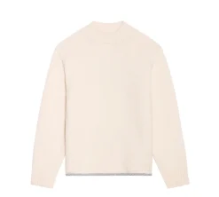 JACQUEMUS The Pavane knit Jacquard logo sweater - White