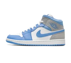 Jordan 1 Mid - University Blue Grey