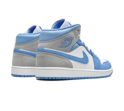 Jordan 1 Mid - University Blue Grey