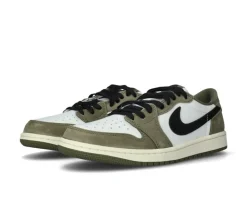 Jordan 1 Retro Low - Medium Olive Summit White Sail Black