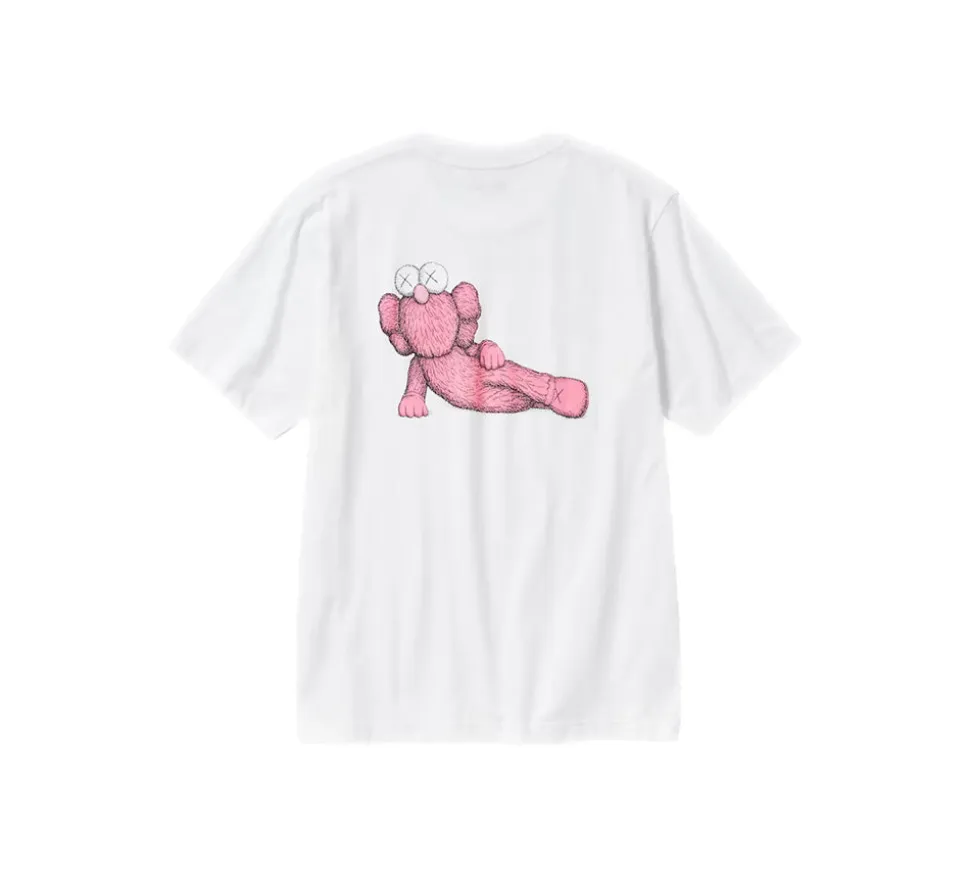 Kaws x Uniqlo Pink T-shirt - White