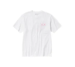 Kaws x Uniqlo Pink T-shirt - White
