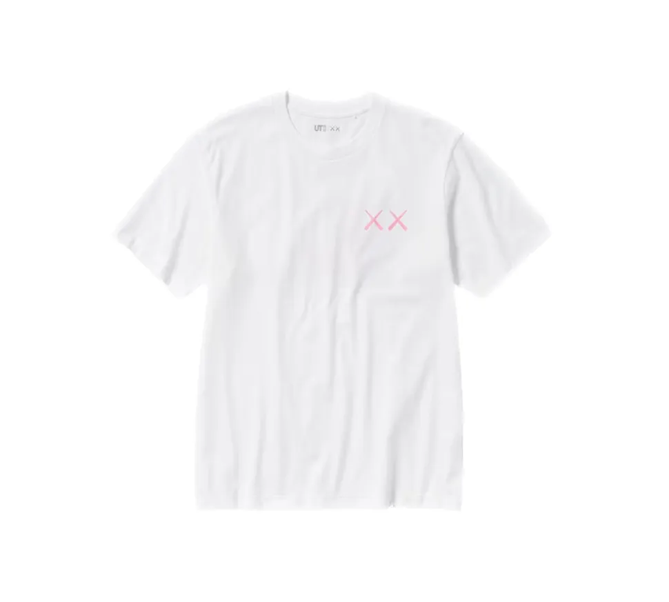Kaws x Uniqlo Pink T-shirt - White