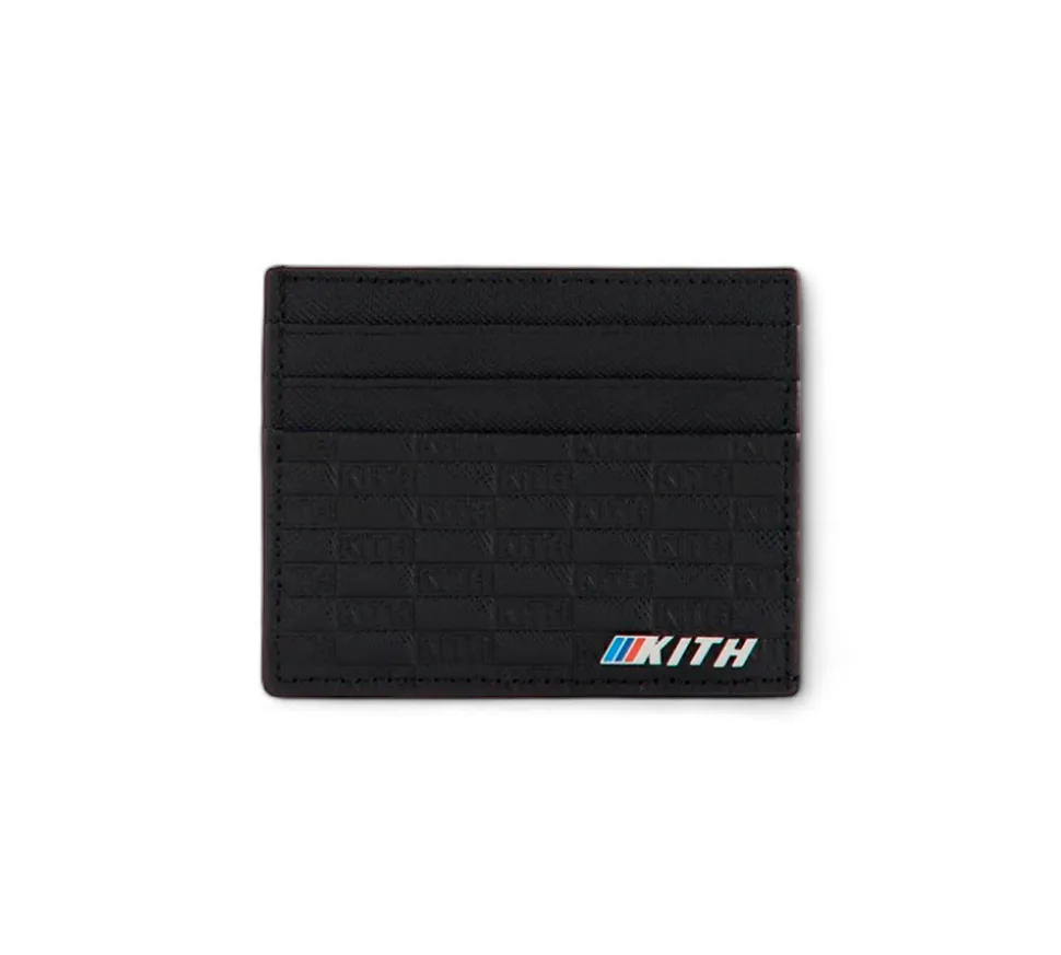 Kith for BMW Monogram Leather Card Holder - Black