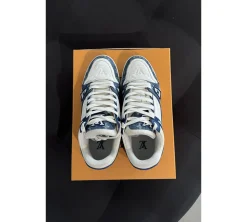 Louis Vuitton LV Trainer - Monogram Denim White Blue (USADO) 8 1/2
