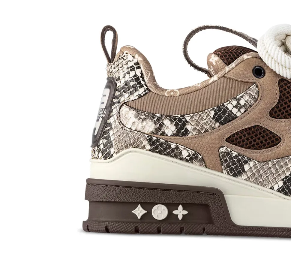 Louis Vuitton Skate Sneaker Brown Snakeskin (USADO) - 44