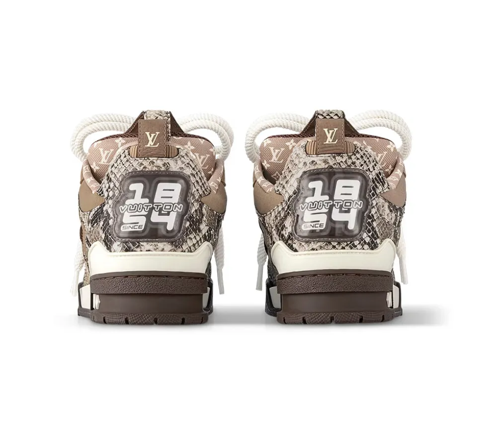 Louis Vuitton Skate Sneaker Brown Snakeskin (USADO) - 44