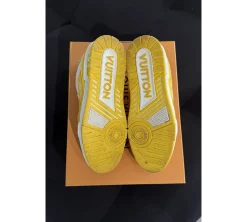 Louis Vuitton Trainer White Yellow Monogram (USADO) - 42.5
