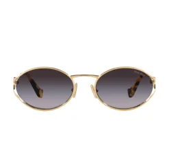 Miu Miu Sunglasses - Pale Gold / Grey Gradient