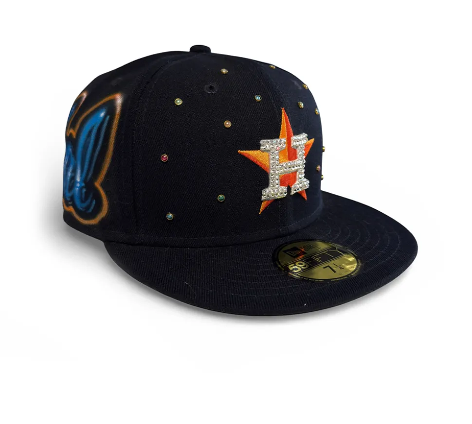 New Era Houston Astros MLB Authentic Collection On-Field Game - Custom Navy
